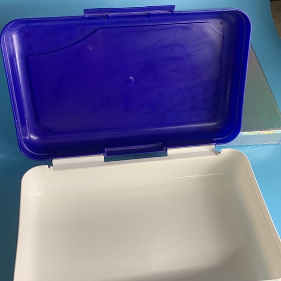 Vintage new Pencil box Spacemaker Bugs Bunny blue - Picture 9 of 9